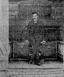 Tesla in His Workshop.