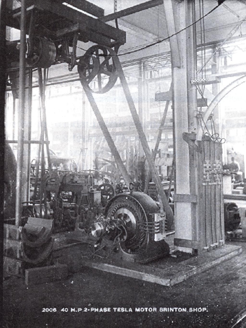 An early Tesla motor.