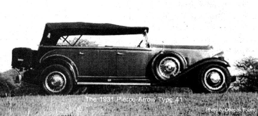 The 1931 Pierce-Arrow Type 41.