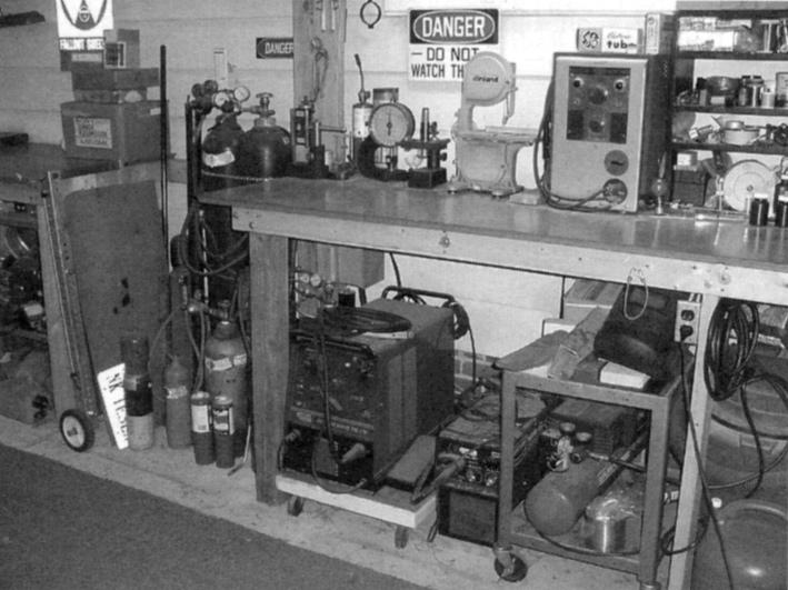 Richard Hull's Lab - Welding area