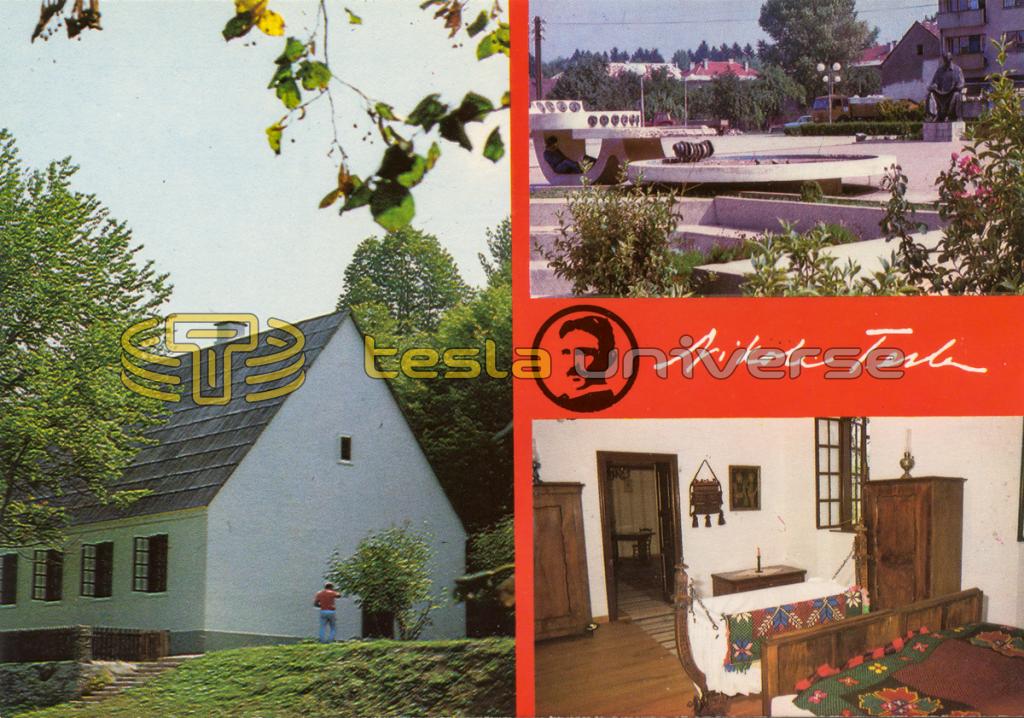 1980's Postcard from the Nikola Tesla Birthplace in Smiljan, Croatia
