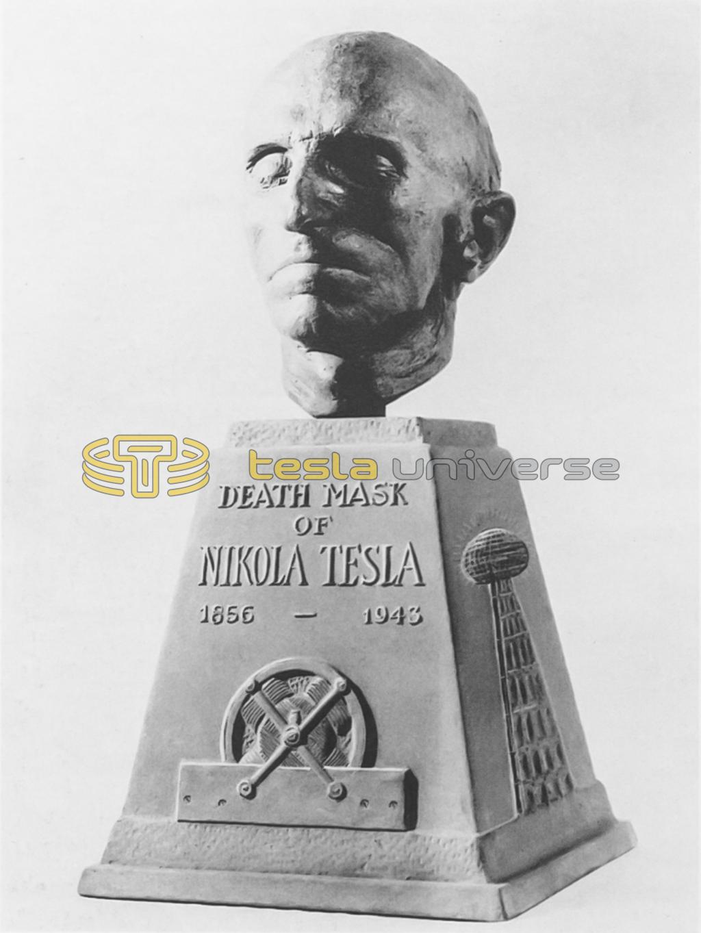 The Tesla death mask as it was originally commissioned