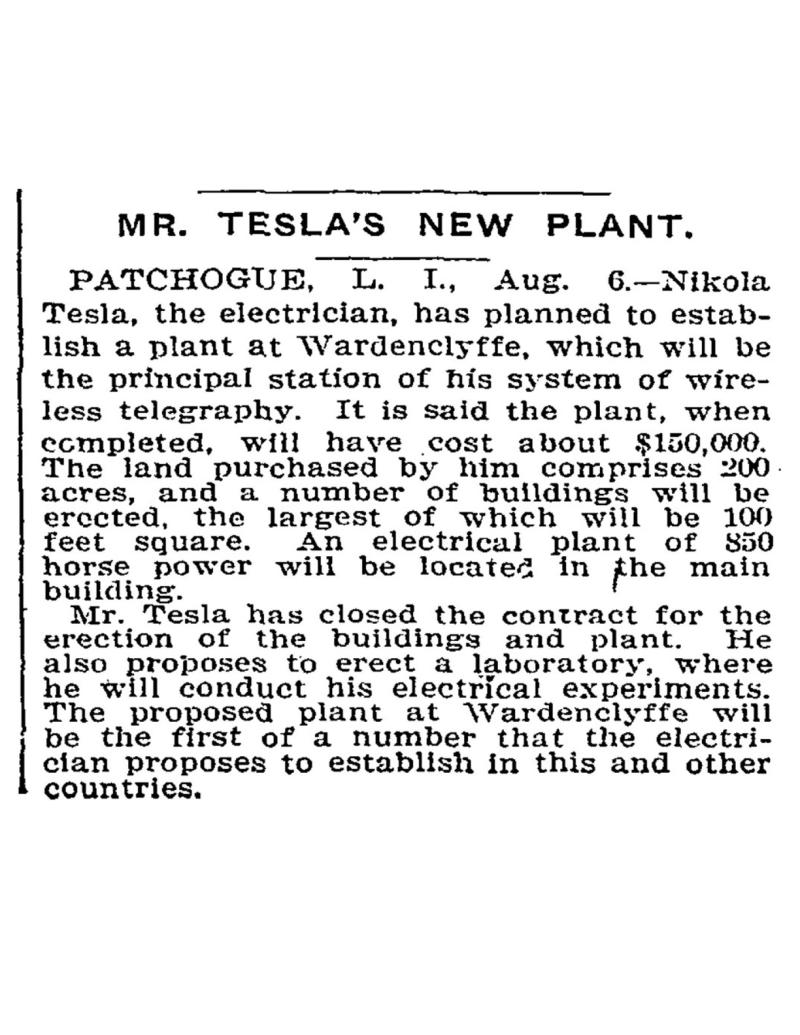 Preview of Mr. Tesla's New Plant article