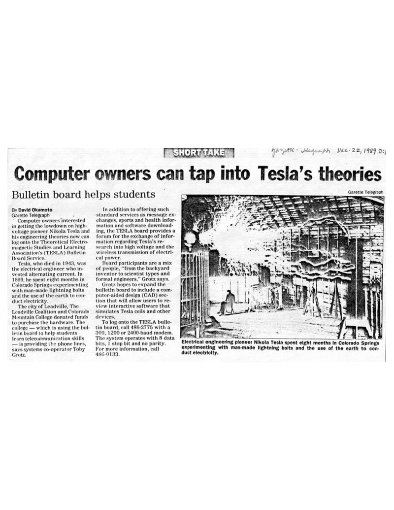 Preview of Computer owners can tap into Tesla's theories article