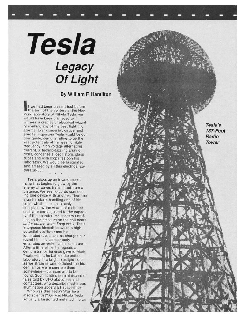 Preview of Tesla - Legacy of Light article