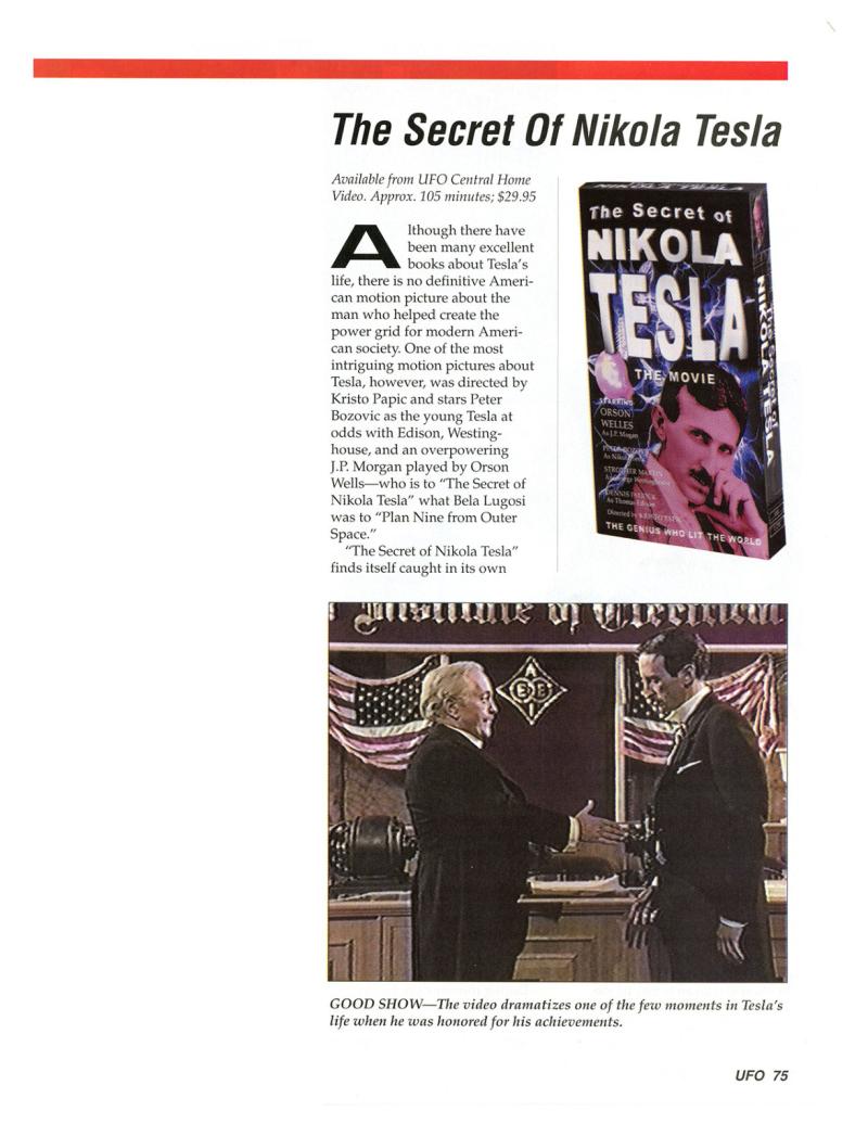 Preview of The Secret of Nikola Tesla (Article) article