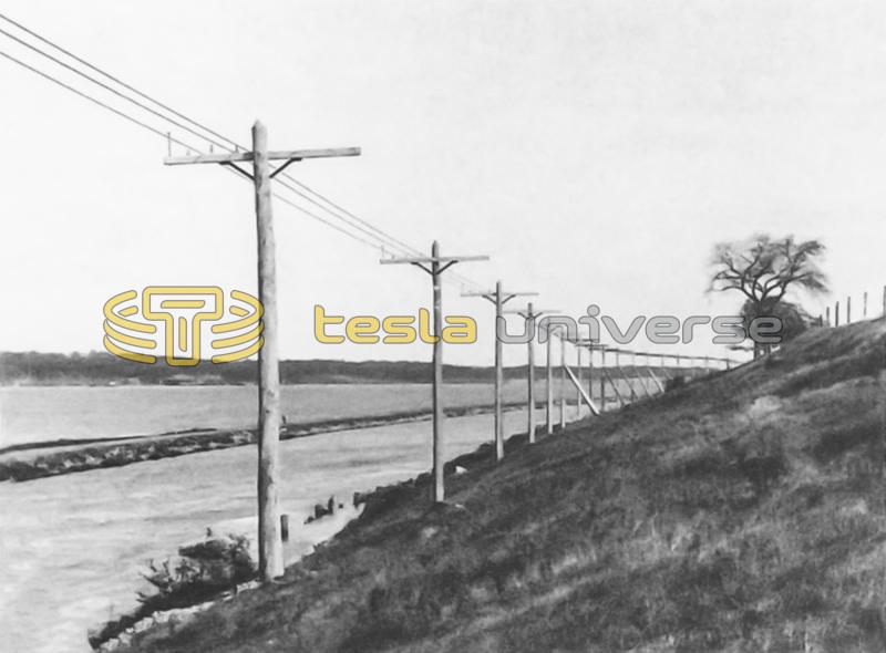 Original power lines carrying Tesla's alternating current from Niagara Falls