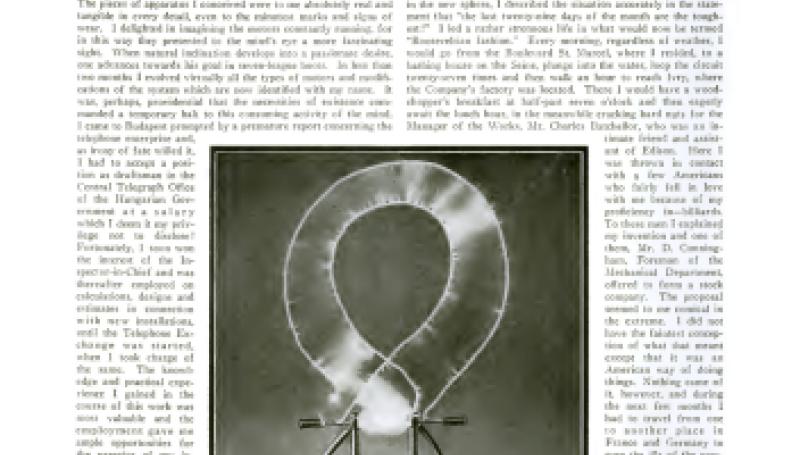 Preview of My Inventions IV - The Discovery of the Tesla Coil and Transformer article