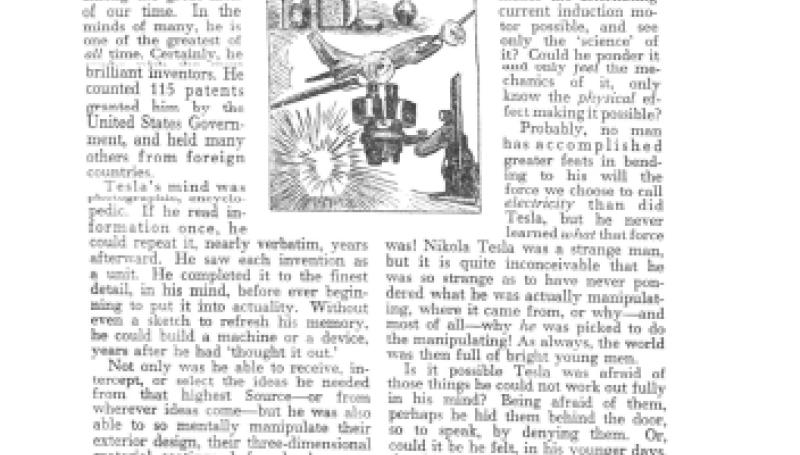 Preview of Was Nikola Tesla a Mystic? article