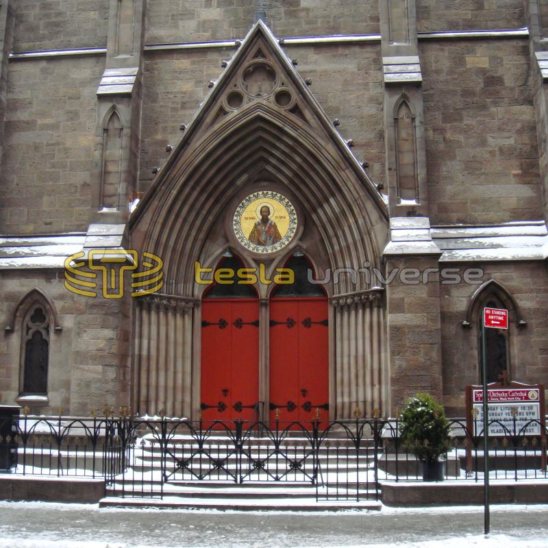 The beautiful architecture of the St. Sava Cathedral in New York City