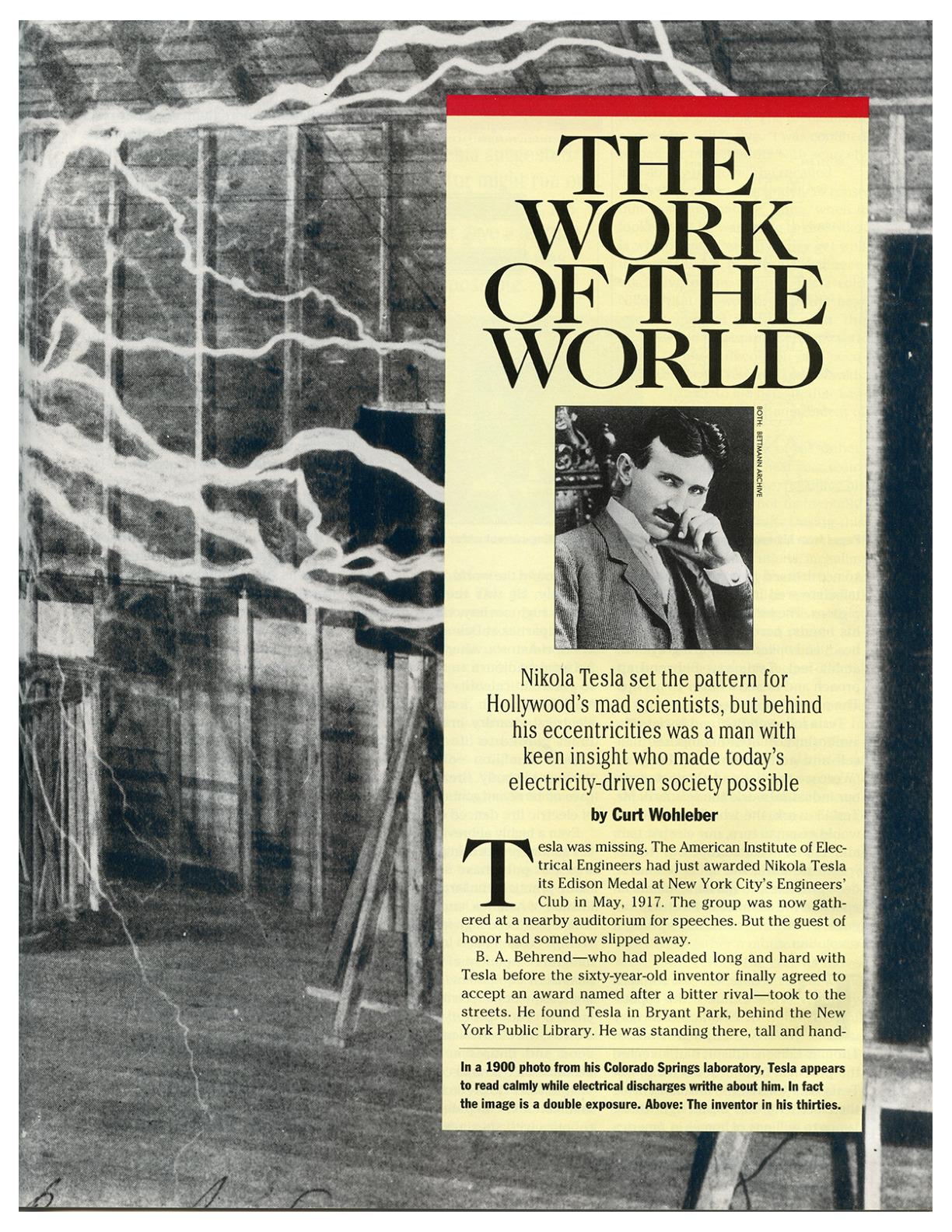 Nikola Tesla: The Work of the World | Tesla Universe