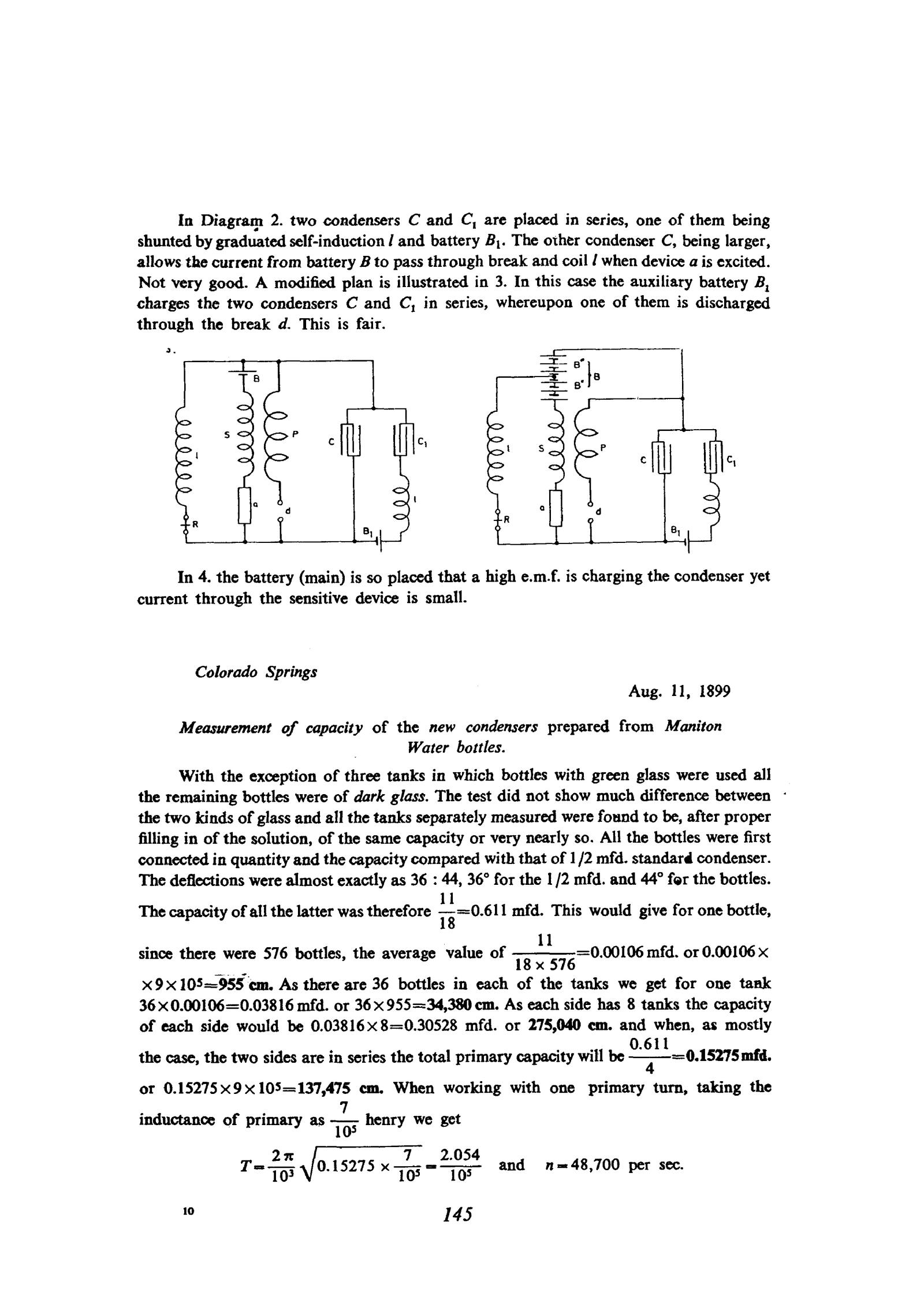 Nikola Tesla Colorado Springs Notes 1899 1900 Page 145 Tesla Universe nikola-tesla-colorado-springs-notes-1899-1900-page-145-tesla-universe