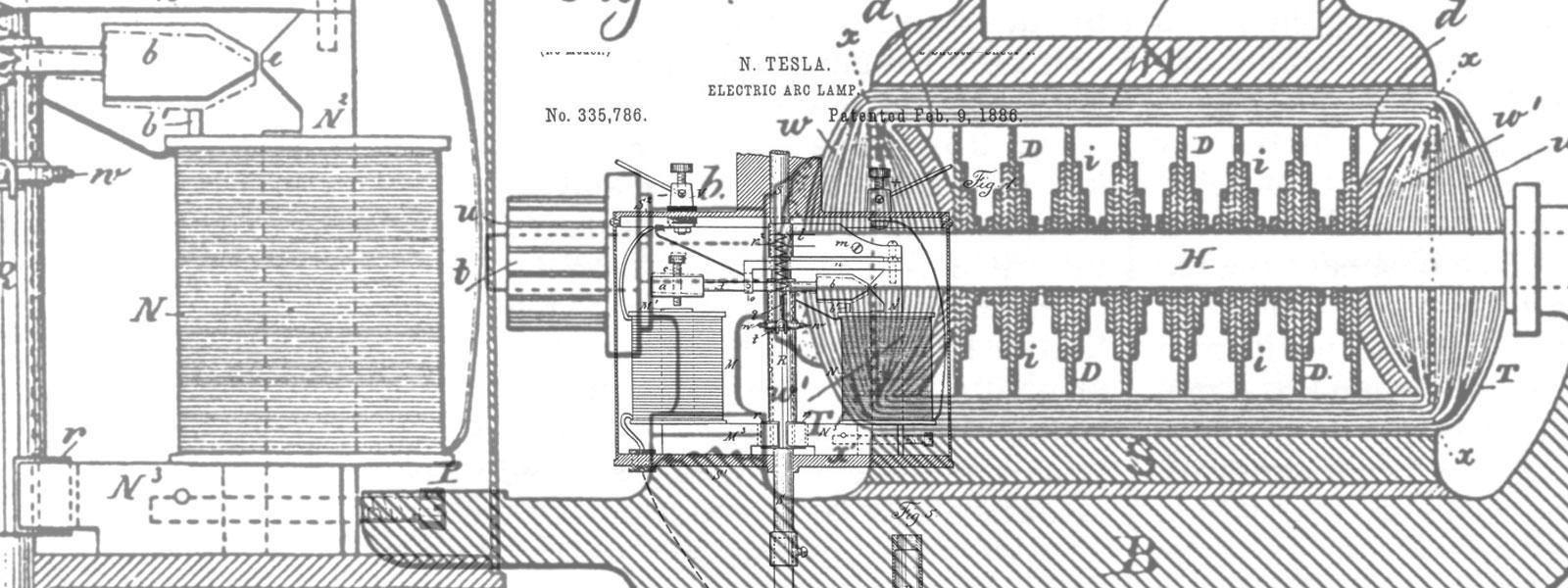 Tesla patent drawings
