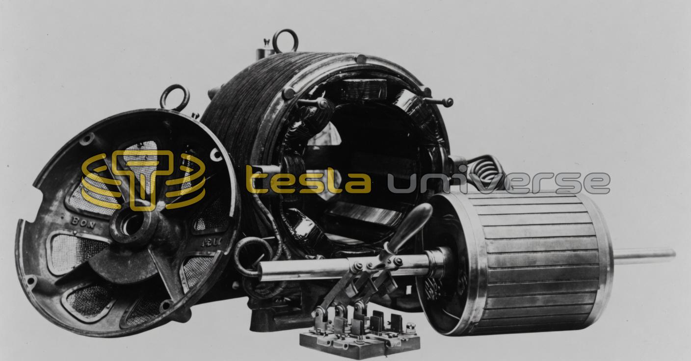 Tesla 5 HP Alternating Current Induction Motor