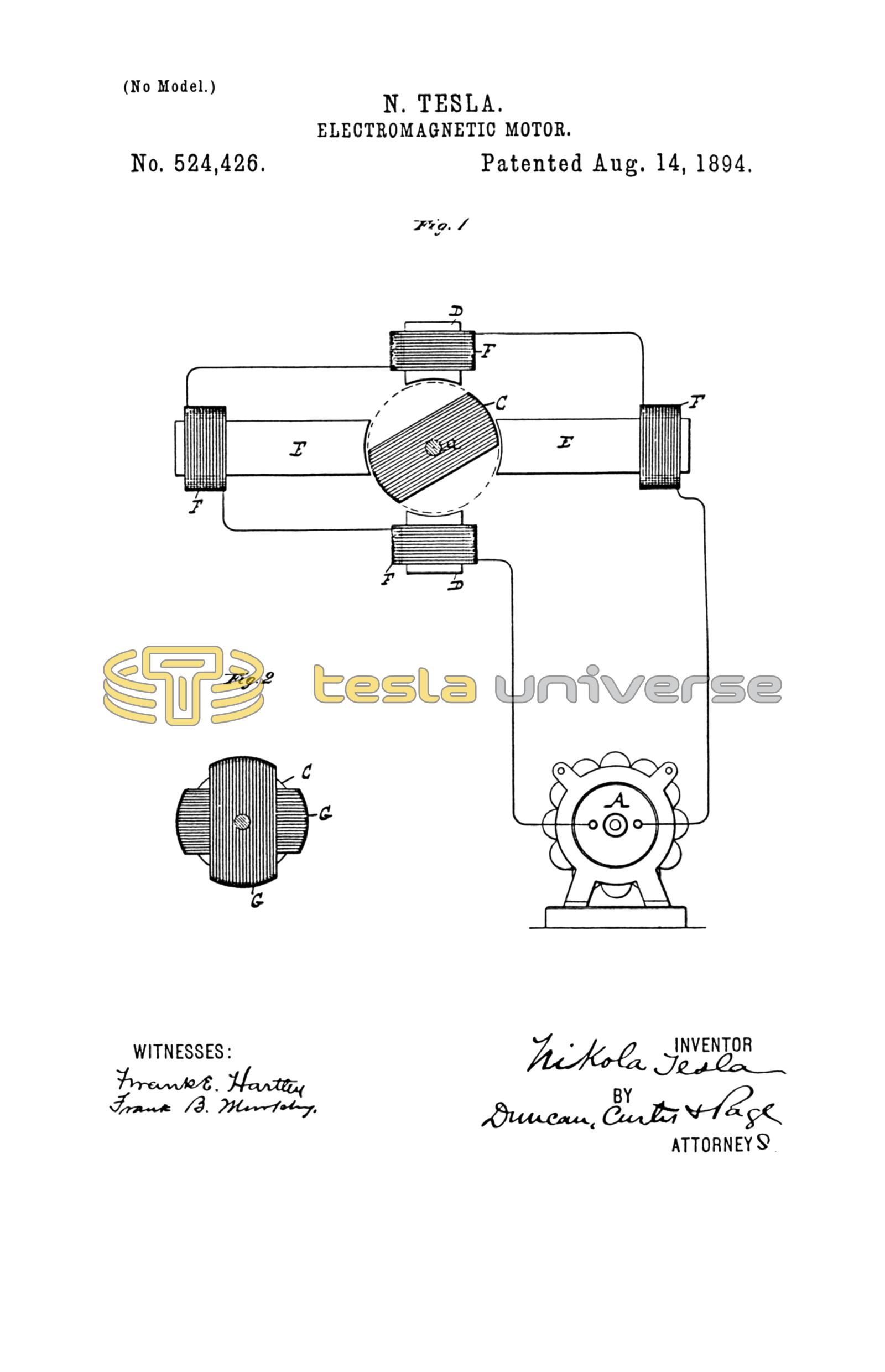 Tesla electromagnetic deals motor