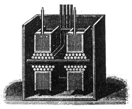 Cut-away view of high-frequency transformer