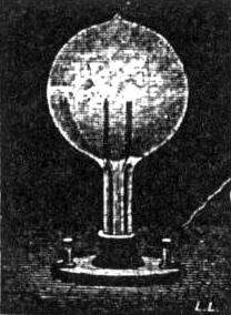Unipolar Incandescence of a Lamp with Two Carbons