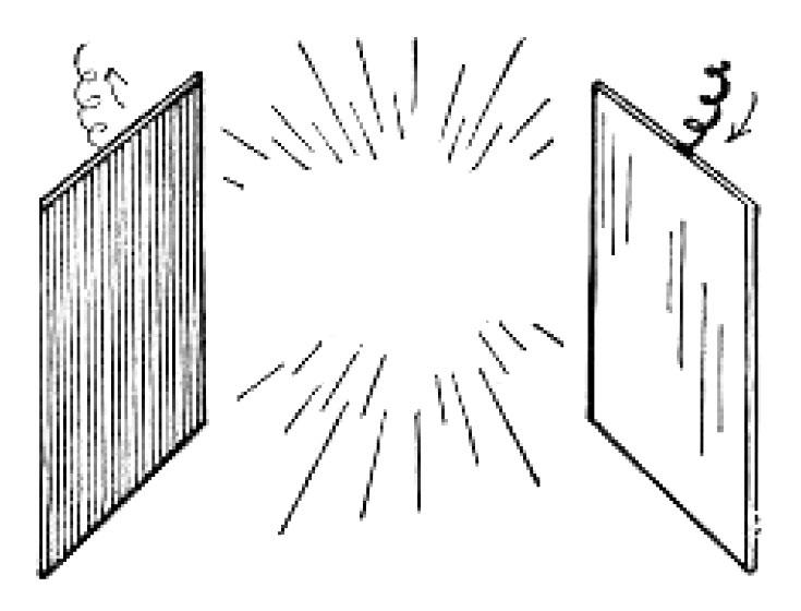 A Luminious Cloud between Two Electrodes