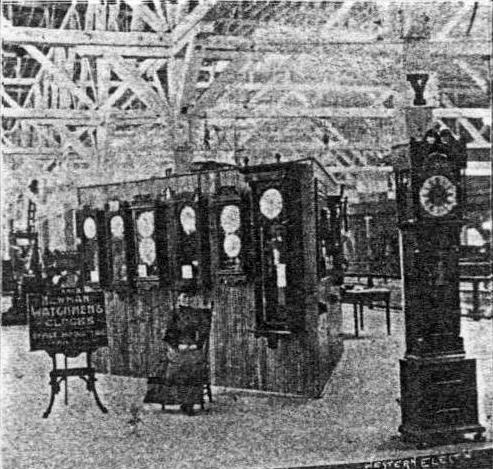 Newman Clock & Manufacturing Company display at the World's Fair