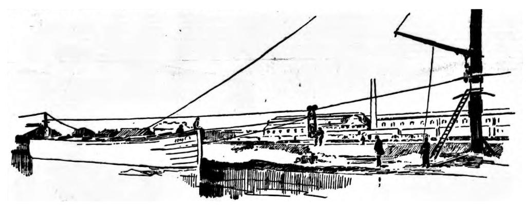 Canal trolley in operation