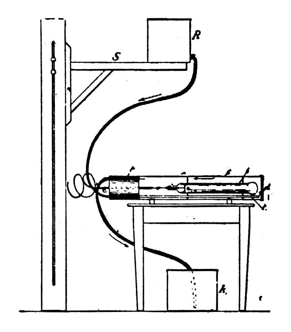 Diagram related to Tesla’s Roentgen ray investigations