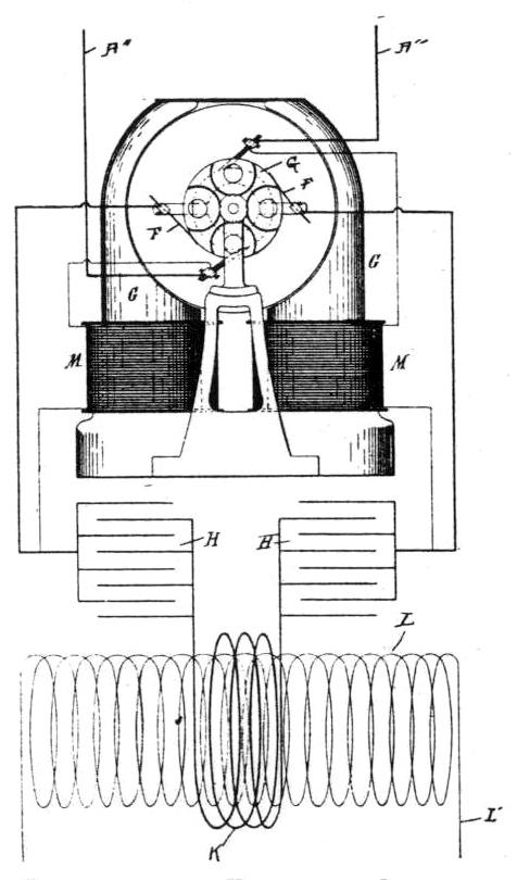 Simplified form of oscillator and connections