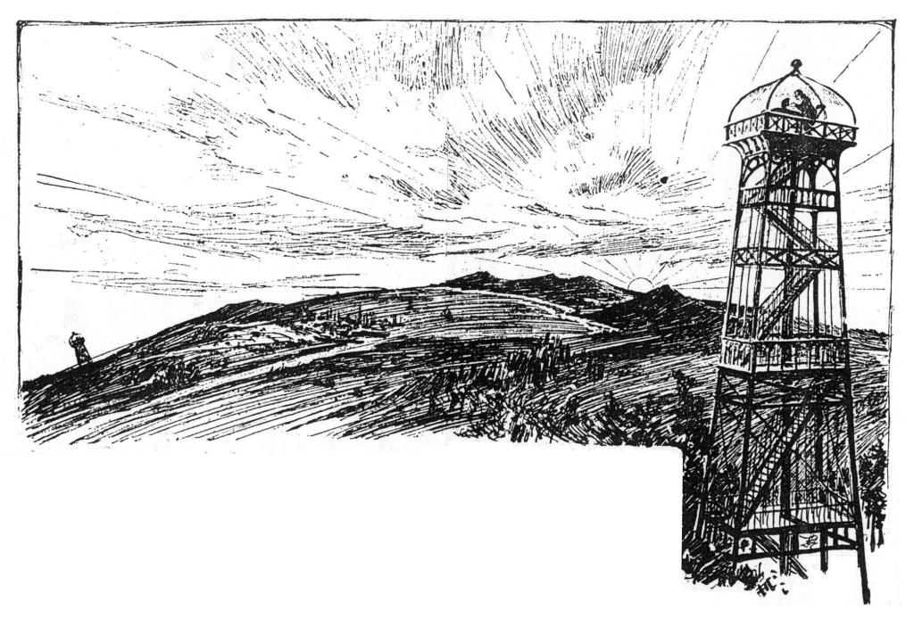 Artist conception of wireless telegraphy station