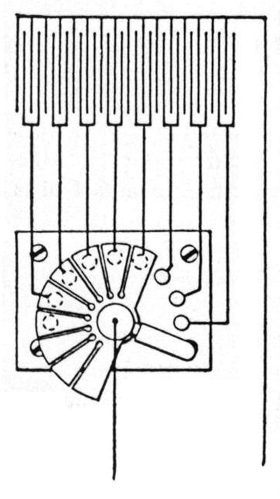 Rotary switch for varying capacity