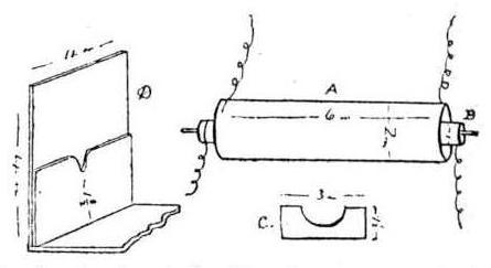 Diagram for the glass tube Tesla coil secondary