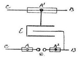 Circuit diagram of the glass tube secondary Tesla coil