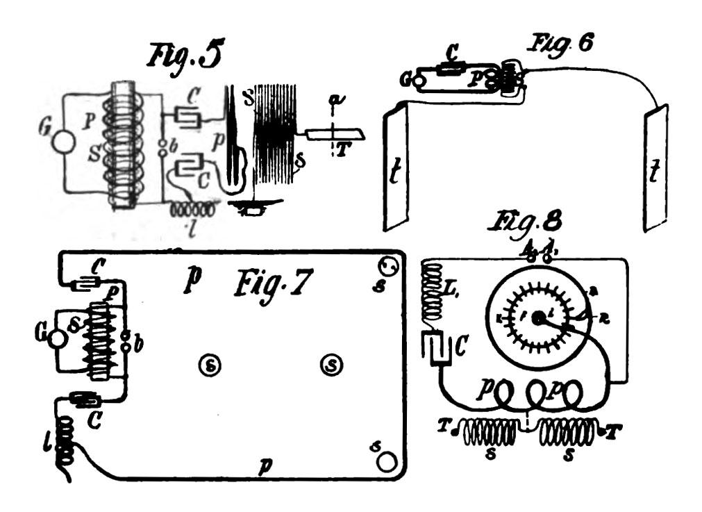 Drawings of Nikola Tesla's oscillators used for electrotherapy