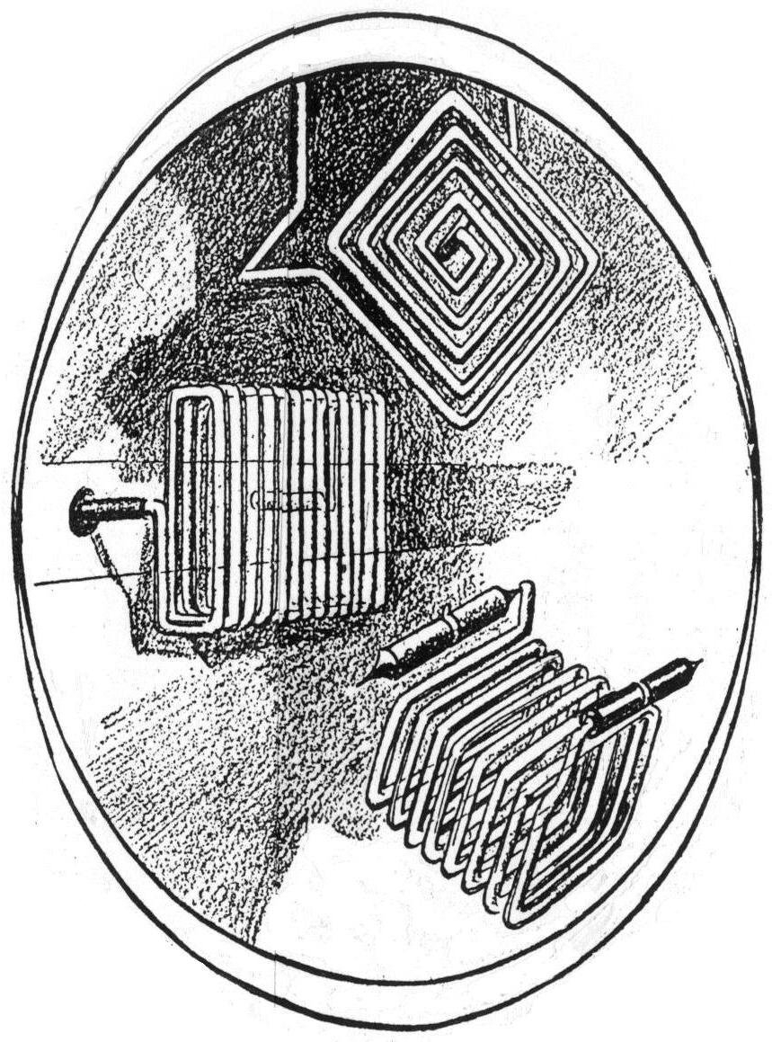 Illustration of Tesla's Wireless Lamps