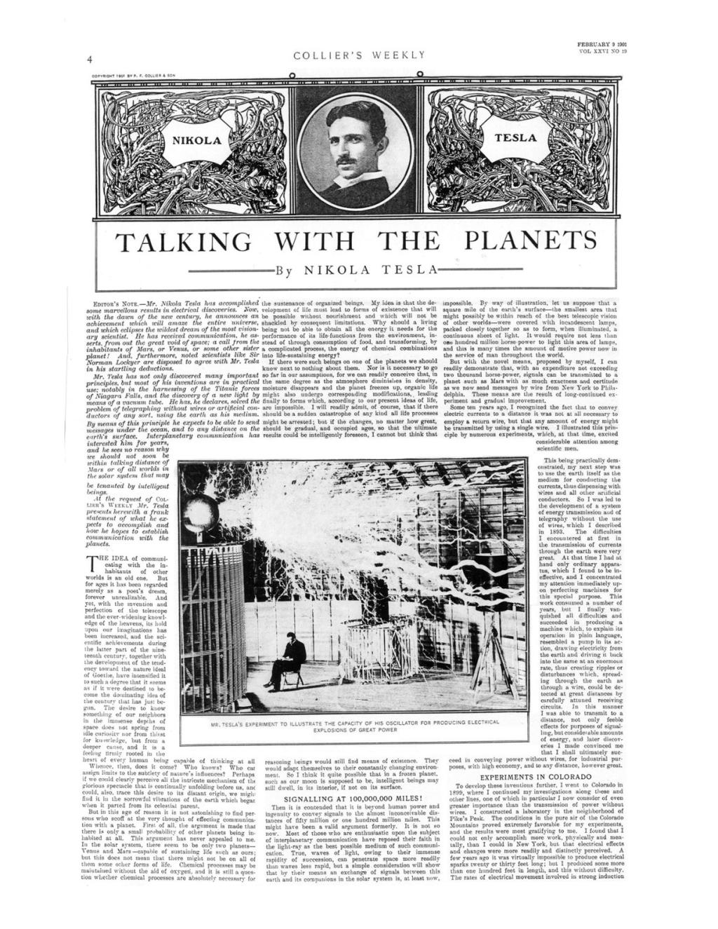 Preview of Talking with the Planets article