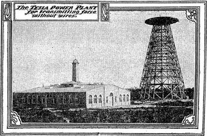 Tesla power plant for transmitting force without wires