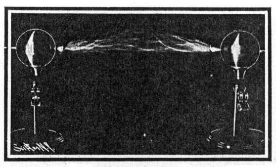 High-frequency arc discharge