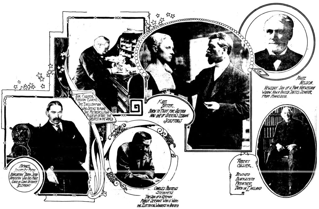 Adopted Sons of the U.S. - Pupin, Clarke, Steinmets, Bitter, Nelson and Collyer