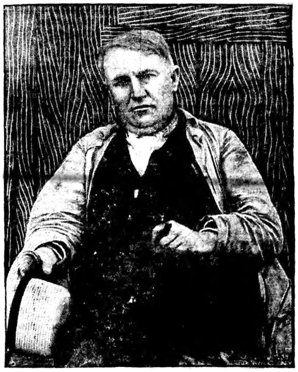 Thomas A. Edison in His Working Clothes