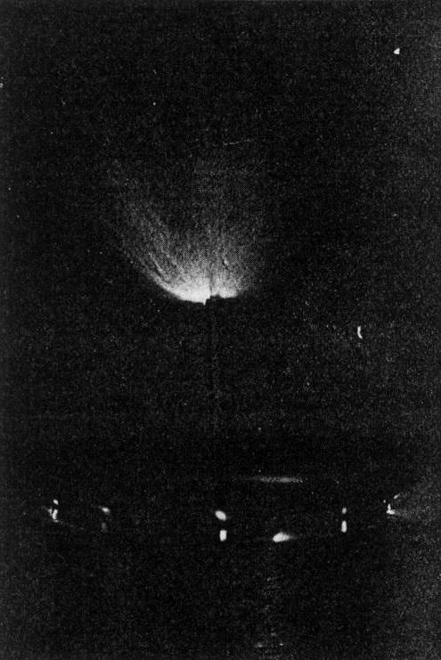 Discharge of a Tesla coil