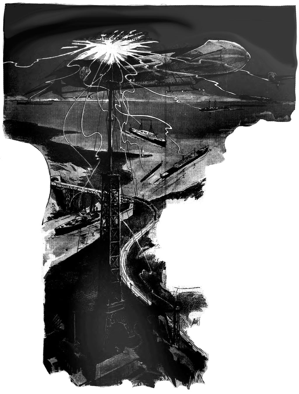 Illustrations of the future predicted by Nikola Tesla