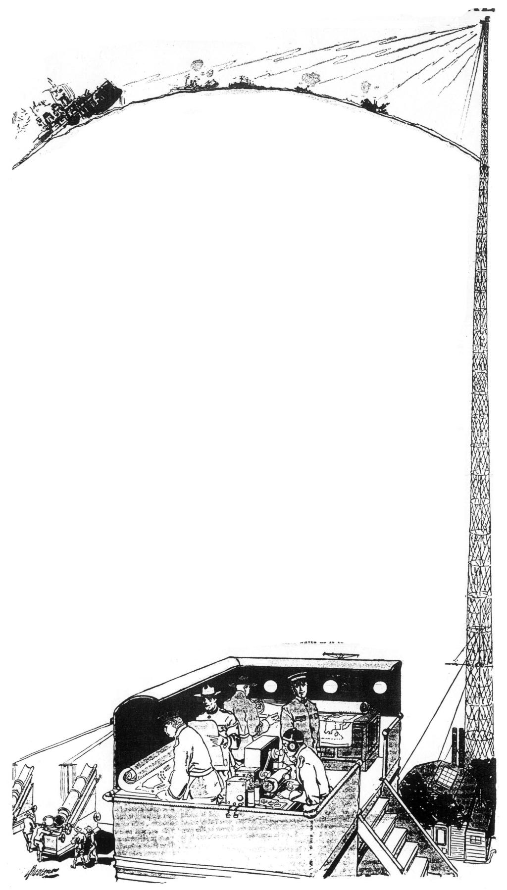 The operator's tower as it might be at Tesla's wireless station