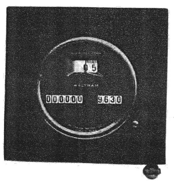 Waltham speedometer flush mounted
