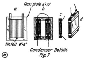 Tesla coil glass plate condenser diagram