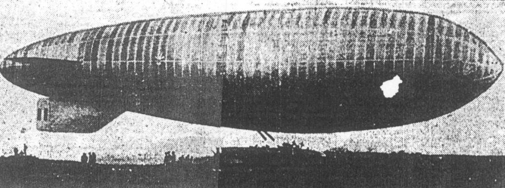 Navy dirigible "C-1" - Largest Airship Owned by the American Government