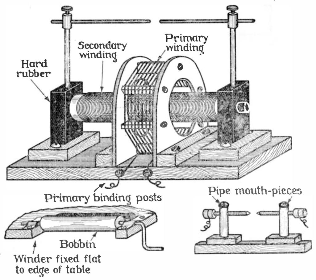 Diagrams for a small Tesla coil