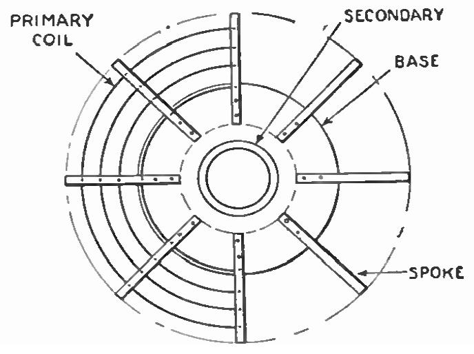 Illustration of the primary of the "Practical Tesla Coil"