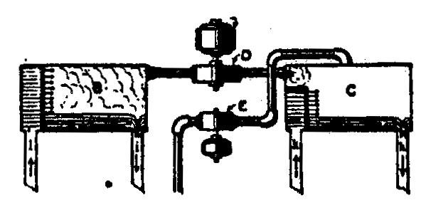 Sketch of Tesla thermodynamic system