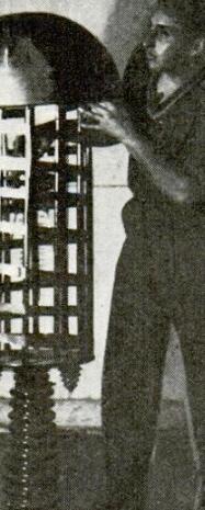 Mr. Strickfaden with Apparatus Designed for Electrical Effects in the Movies