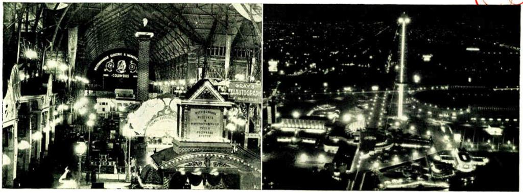 Lamps at the Columbian Exposition and Chicago World's Fair