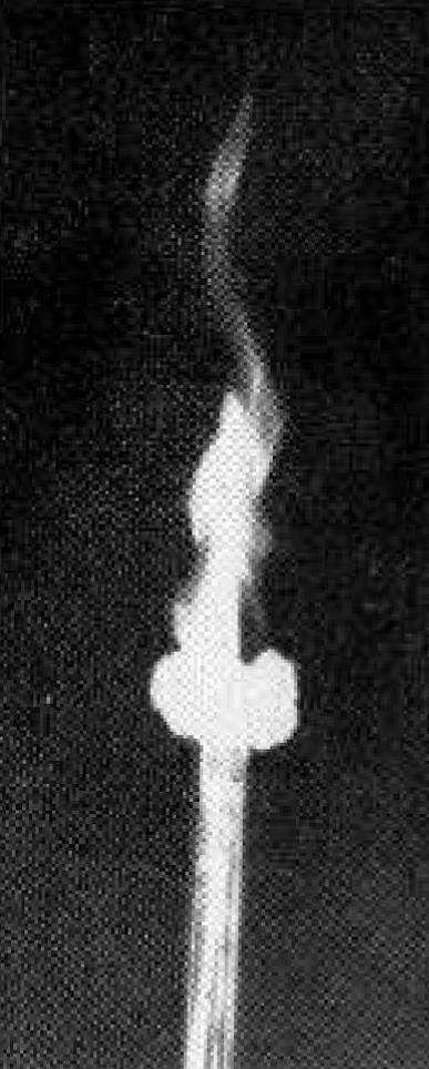 Electronic flame in operation