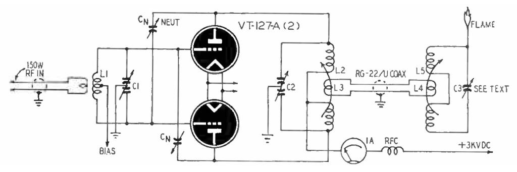 Schematic of the electronic flame